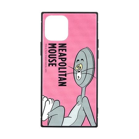 トムとジェリー【FUNNY ART series】iPhone12/12 Pro対応 スクエアガラス...