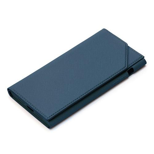 iPhone12/12Pro用 バックフリップケース PG-20GPU02NV / ネイビー