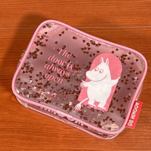 送料無料 ムーミン/MOOMIN シャカシャカポーチ MOM-759 / 80周年アート／ピンク