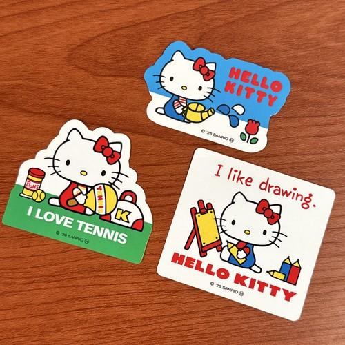 サンリオ／ハローキティ ステッカー3枚セット アクティブハローキティ SRNY-031 / A