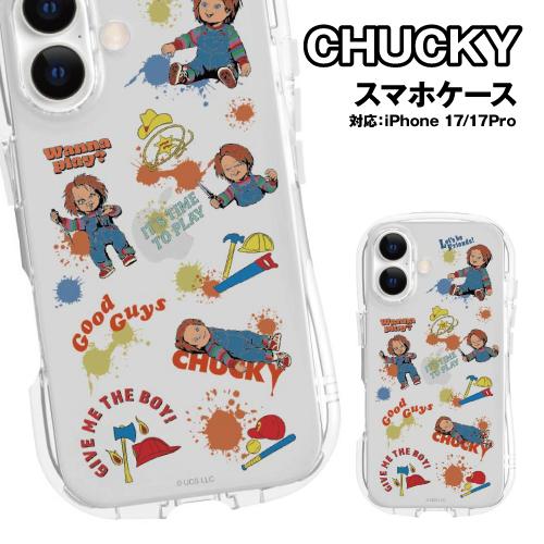 送料無料 CHUCKY iPhone17/17Pro対応 クリスタルクリアケース CY-22-3 /...