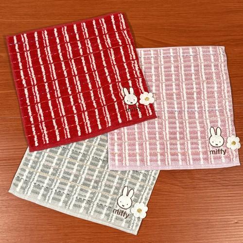 MIFFY/ミッフィー ツイードミニタオル DBM-2841-3 /レッド ピンク グレー