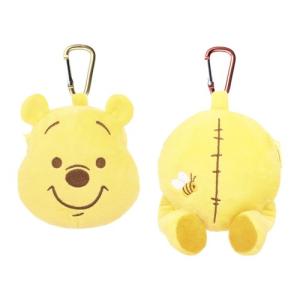 ディズニー/くまのプーさん カラビナ付きぬいぐるみファスナーマスコット DN-5549374-5 / フェイス おしり