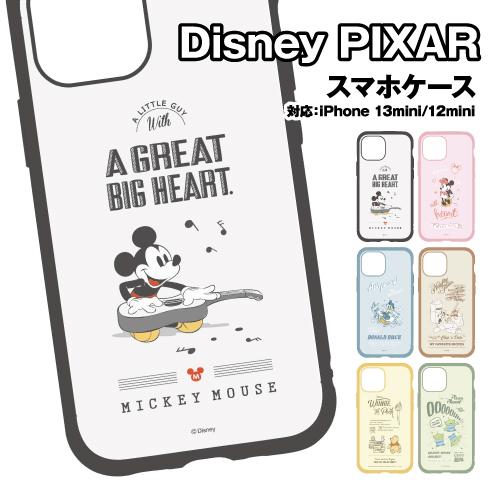 送料無料 ディズニー IIIIfit iPhone13mini/12mini対応ハイブリッドケース ...