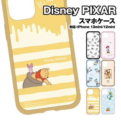 送料無料 ディズニー IIIIfit Clear iPhone13mini/12mini対応ハイブリ...