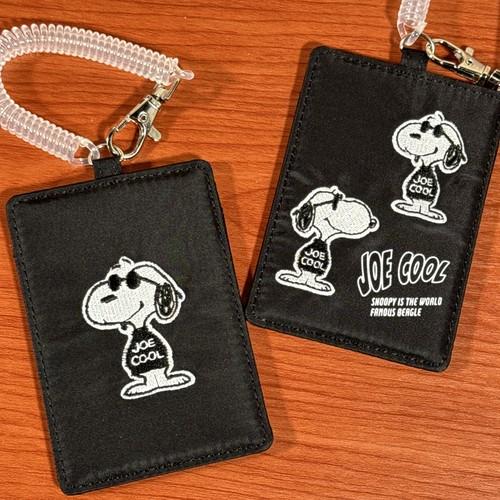 ピーナッツ/スヌーピー シングルパスケース／モノトーン ジョー・クール SPIK-461-2 /正面...