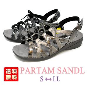 バックバンド サンダル レディース PARTAM 223 幅広対応 サンダル カジュアル コンフォートサンダル｜rio-footwear