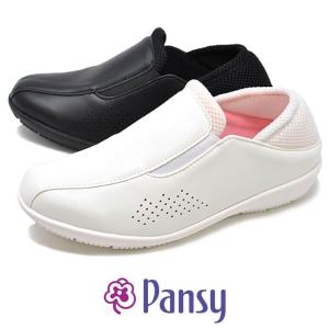 レディース オフィスシューズ 2way 踵が踏める ナースサンダル 7921 パンジー PANSY 白 黒 ホワイト ブラック｜rio-footwear