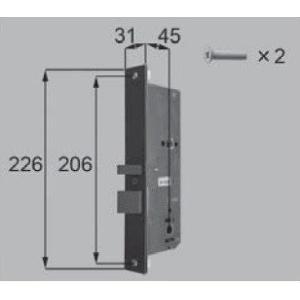 LIXIL A8DL1291 新日軽エクステリア部品 門扉 錠・ハンドル部品 PB型錠〜PE型錠：P...