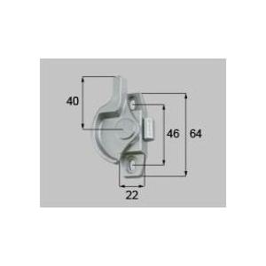 LIXIL AZWS795 リクシル 部品 ALC-70 クレセント(小) L シルバー トステム ...