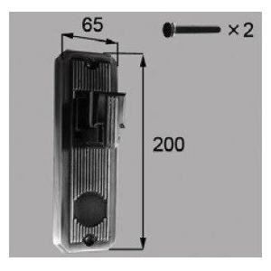 LIXIL：C8AAB0250：新日軽エクステリア部品 門扉 UB型錠内掛け受けセット(両開き用)アンバー(1個入)｜riode