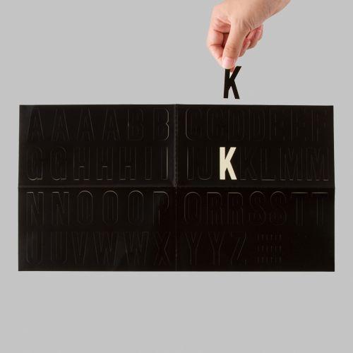 ＴＯＥＸ 門まわり ポストサイン ネームシール４０ｍｍ クロ LCR02020A