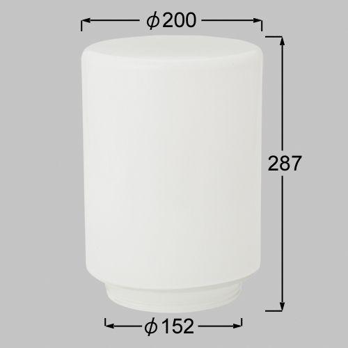 送料無料　ＴＯＥＸ　門まわり・照明　ＧＫ−１型用 ガラスグローブ　シロ　LYT01000A