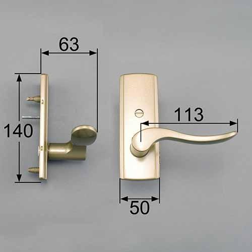 【トステム】スタイルＡタイプ把手（簡易錠） MZTZTAK05 LIXIL リクシル