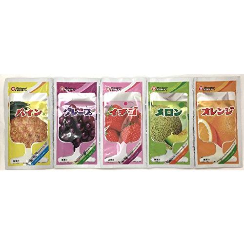 パックジュース 12g×50袋 5種 松山製菓 オレンジ メロン いちご グレープ パイン ５種類の...