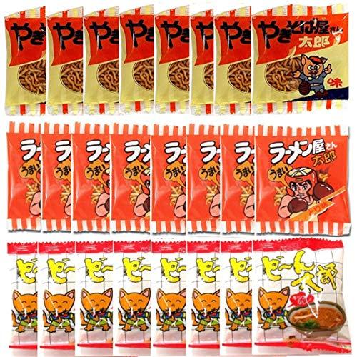 ラーメン太郎 やきそば太郎 どーん太郎 3種×8袋 24袋セット　スナック菓子　昔ながら　らーめん　...