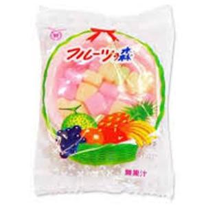 フルーツの森 20g×8コ 共親製菓 モナカ生地のプレート フルーツ味 ソフトな食感 餅飴 ２種類の...