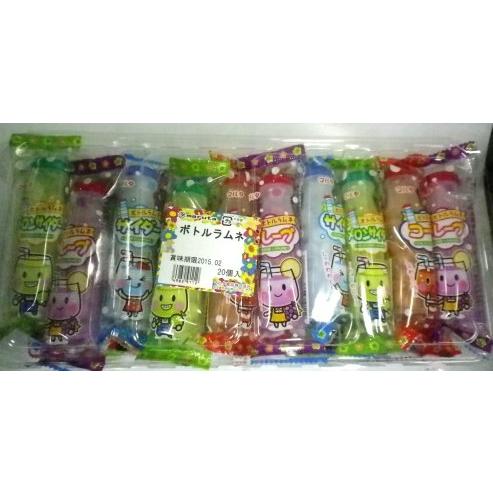 ボトルラムネ詰合せ 20本 マルタ食品　4種類　手の平サイズ　びんラムネ　コーラ　グレープ　メロンサ...