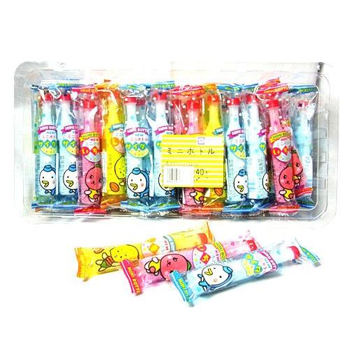 ミニボトルラムネ 40個入り　知育菓子　手の平サイズ　粉ラムネ　おままごと　シュワシュワ　レモン　い...