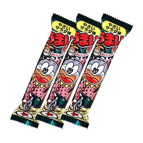 うまい棒 やさいサラダ味（ヤサイサラダ） 1本（6g）×15本 やおきん　一番人気　キャラクター　ア...