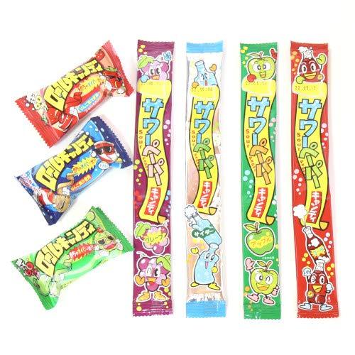 やおきん　駄菓子のソフトキャンディ(ロールキャンディとサワーペーパー)セット　(計29コ)　懐かしい...