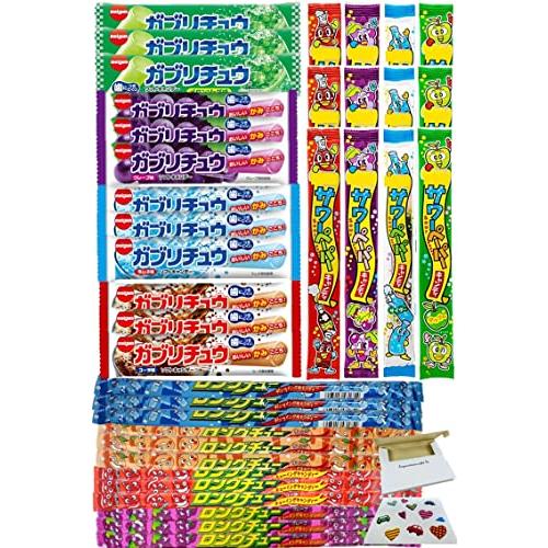 ガブリチュウ &amp; サワーペーパー &amp; ロングチュー 12種36個 駄菓子詰め合わせ チューイングキャ...