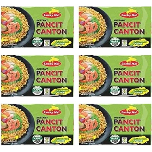 Lucky Me Pancit Canton カラマンシー味 【 6袋 】 ラッキーミー パンシット...