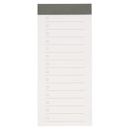無印良品　短冊型メモ　チェックリスト　４０枚・１４行・約８２×１８５ｍｍ　ノート　勉強　メモ　エコ　...