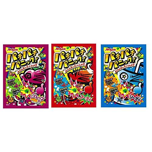 明治産業 パチパチパニック 3種アソート 「・コーラ ・グレープ ・ソーダ」各５袋(5g) 計15袋...