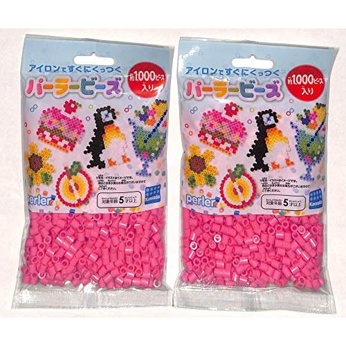 【2個セット】パーラービーズ ピンク K15006 perler beads お徳用2袋セット200...