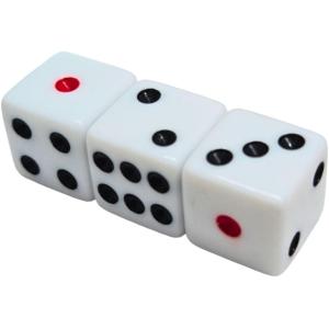 サイコロ 16mm 3個 ★ 収納用の小袋付き ダイス ボードゲーム すごろく マジック トランプ チンチロ 麻雀 TRPG カードゲーム 学習 計算