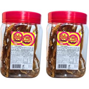 かめばかむほど 130g × 2個 谷貝食品工業 スパイシー するめ足 お徳用