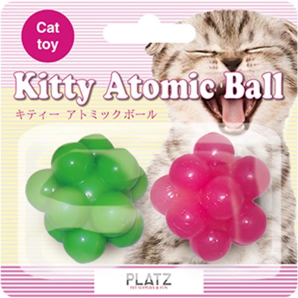 PLATZ PET SUPPLIES &amp; FUN 猫用おもちゃ キティーアトミックボール 2P