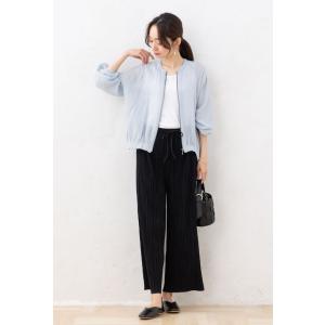 ブルゾン 綿 麻 レディース トップス 春 夏...の詳細画像2