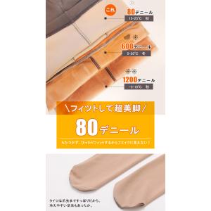 爆買WEEK 80デニール新発売 春 フェイク...の詳細画像2