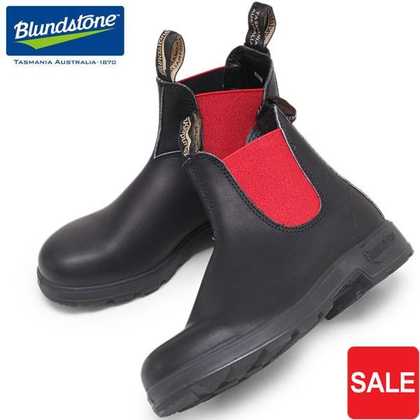 @・ブランドストーン Blundstone  BS508 サイドゴアブーツ ブラック/レッド1141...