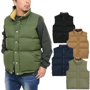 クレセントダウンワークス Crescent Down Works ダウンベスト アメリカ製 メンズ イタリアンベスト Italian Vest 201B｜ripe