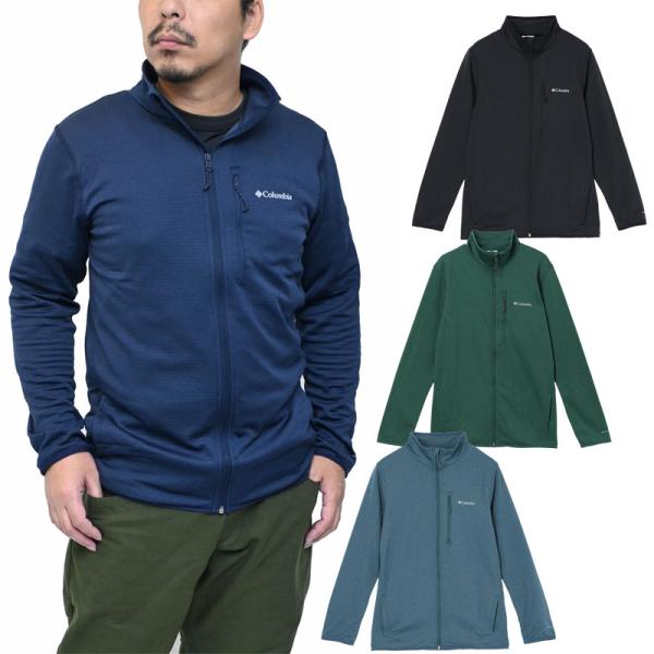 コロンビア Columbia フリースジャケット メンズ エッセンシャルハイクグリッドフリースフルジ...