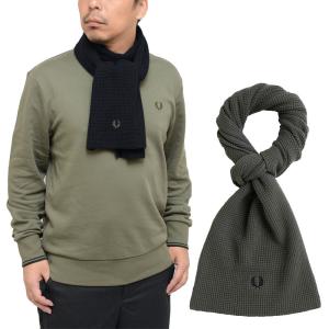 Fred Perry マフラー 手袋セットアップ FRED PERRY フレッドペリー マフラー PATCH BRND RIB SCARF