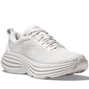 ホカ HOKA ランニングシューズ 厚底 メンズ ステルス テック ボンダイ8 TS ケージド STEALTH TECH BONDI 8 CAGED ホワイト/コスミックグレー 1155391-WMC