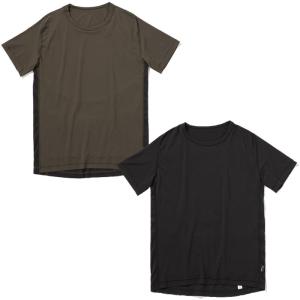 ナリフリ narifuri ワコール WACOAL MEN アンダーウェア インナー Tシャツ 日本製 メンズ ラグランスリーブシャツ ブラック カーキ NFWA-01｜ripe