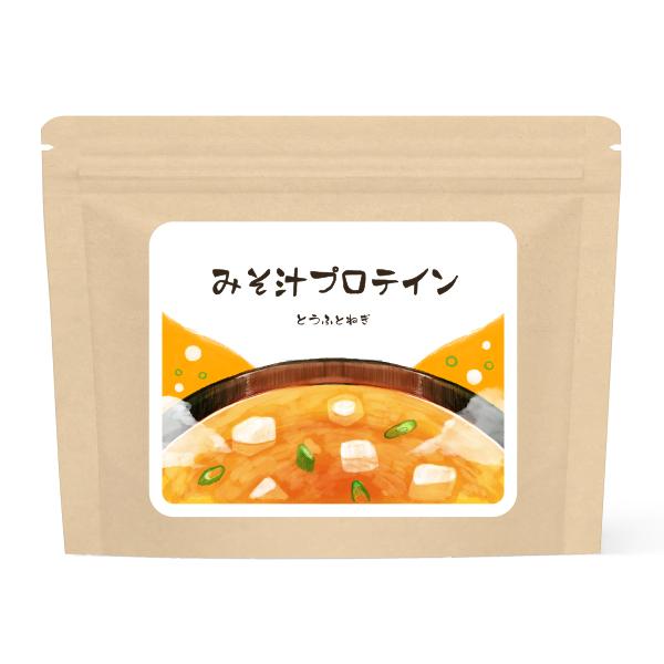 みそ汁プロテイン(とうふとねぎ) 80g P-1100 プロテイン みそ汁 味噌汁 たんぱく質 ポイ...