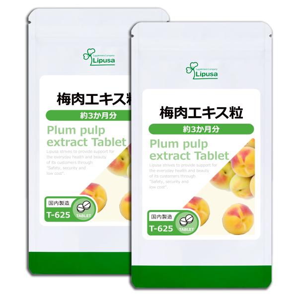 梅肉エキス粒 約3か月分×2袋 T-625-2 サプリメント 健康
