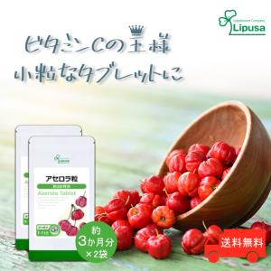 アセロラ粒 約3か月分×2袋 T-715-2 (360粒×2袋) サプリメント 健康 アセロラ サプリ ビタミンC