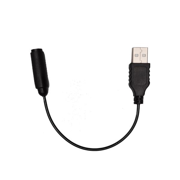 車用USBアース接続コード 単品【Black】（シガーソケット接続用）