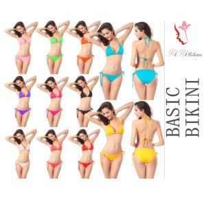 mizugi-056 　　ベーシックビキニ　11色　みせブラ　フリーサイズ　無地の三角ビキニ