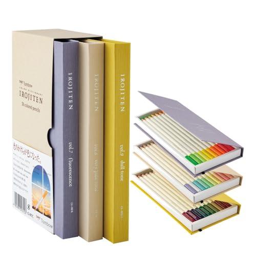 トンボ鉛筆 色鉛筆 30色 (ブック型) 色辞典 第三集 (つややかな蛍光色を集めた30色) CI-...