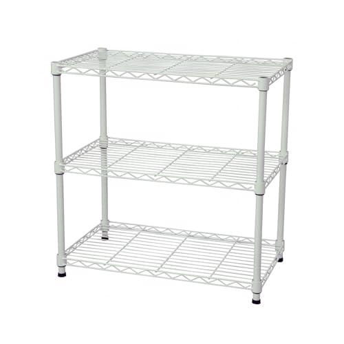 エイアイテック(AITECH)メタルラック本体 ホワイト 60x35x61.8cm 19φスチールラ...
