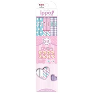 トンボ(Tombow) 鉛筆 ippo かきかたえんぴつ 2B プリント Girl KB-KRW04-2B