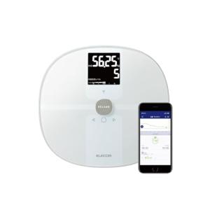 エレコム 体重計 体組成計 データ転送操作不要 Wi-Fi接続 カーペット脚 バックライト付き (体重/内臓脂肪レベル/体脂肪率/BMI/骨